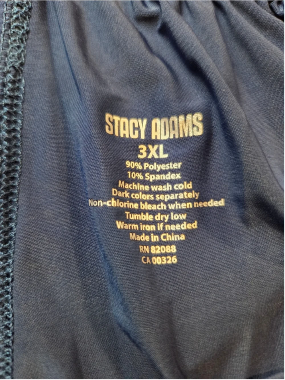 Men's Stacy Adams Boxers 3XL Navy NWT New #1648
